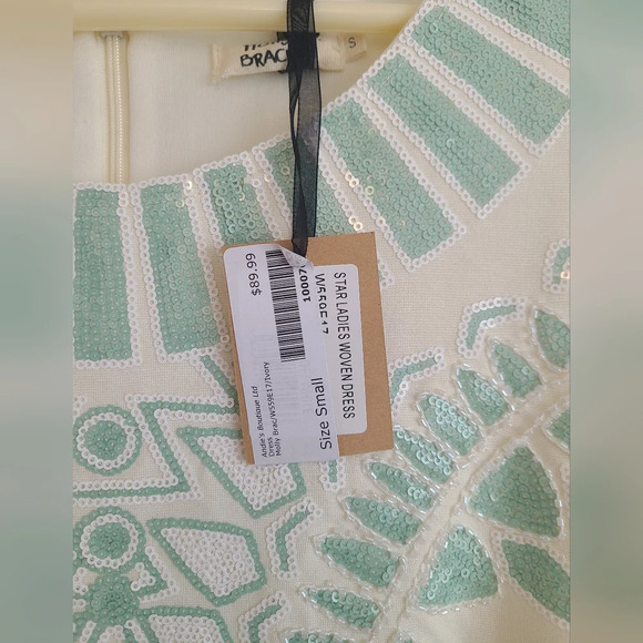 New With Tag Molly Bracken Sequin Embroidered Shift Mini Dress Size Small - Picture 4 of 8